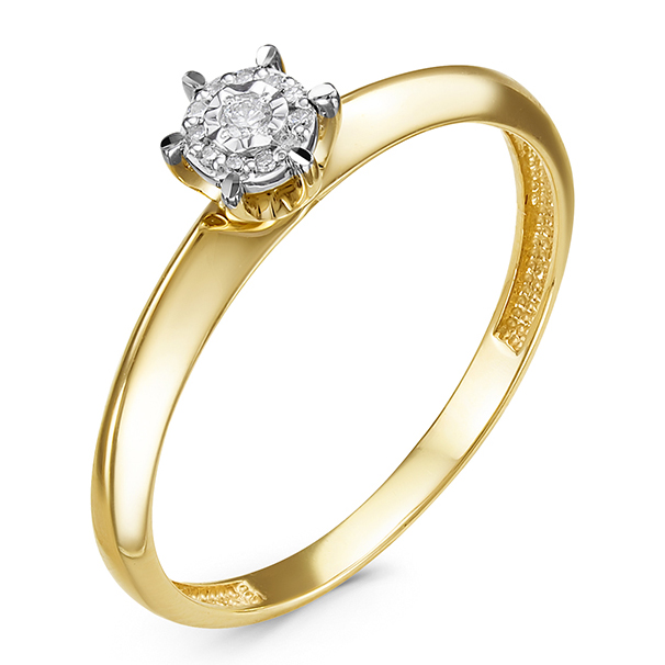 Кольцо, золото, бриллиант, БР111598л